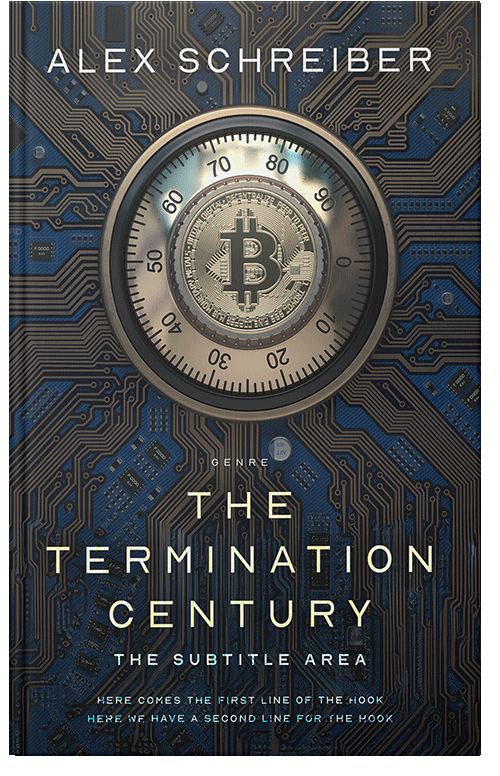 Front view of Premade Business Book Cover - Shark