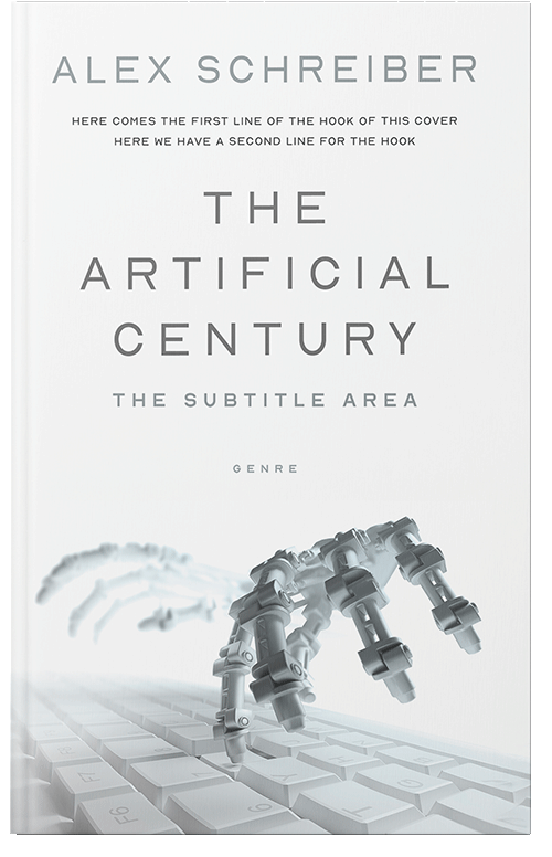 Front view of Premade Business Book Cover - Iron