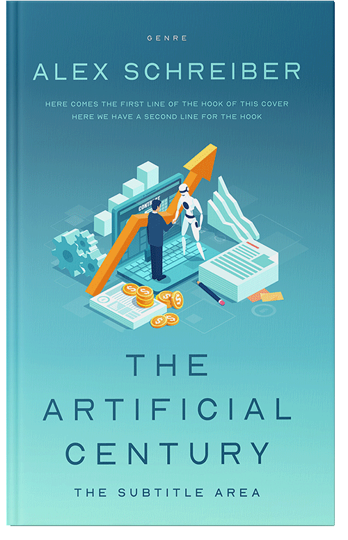 Front view of Premade Science Fiction Book Cover - Downy