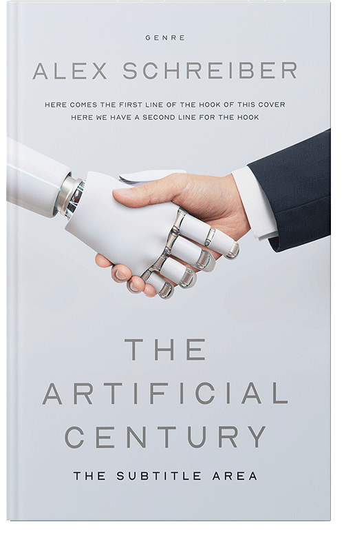 Front view of Premade Business Book Cover - Athens Gray