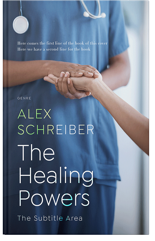 Front view of Premade Health & Mind & Body Book Cover - Pickled Bluewood