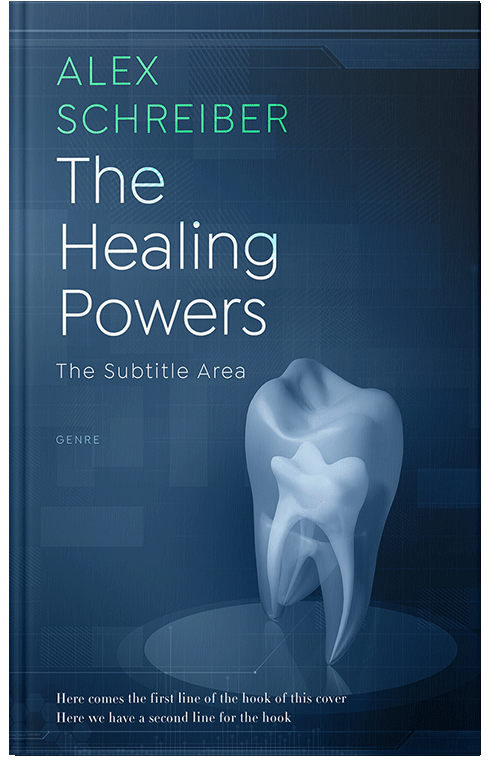 Front view of Premade Medical Book Cover - Blue Zodiac