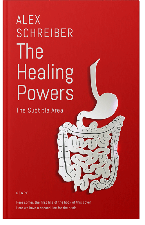 Front view of Premade Medical Book Cover - Guardsman Red