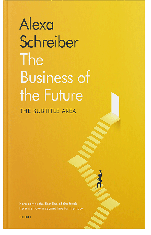 Front view of Buttercup #34668 - Premade Business Book Cover