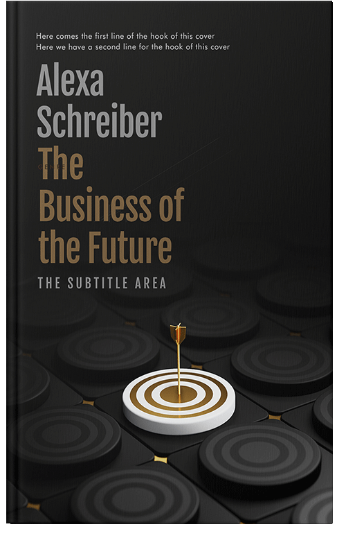 Front view of Premade Business Book Cover - Cod Gray