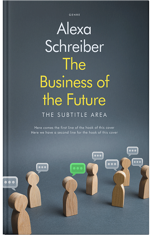 Front view of Premade Business Book Cover - River Bed