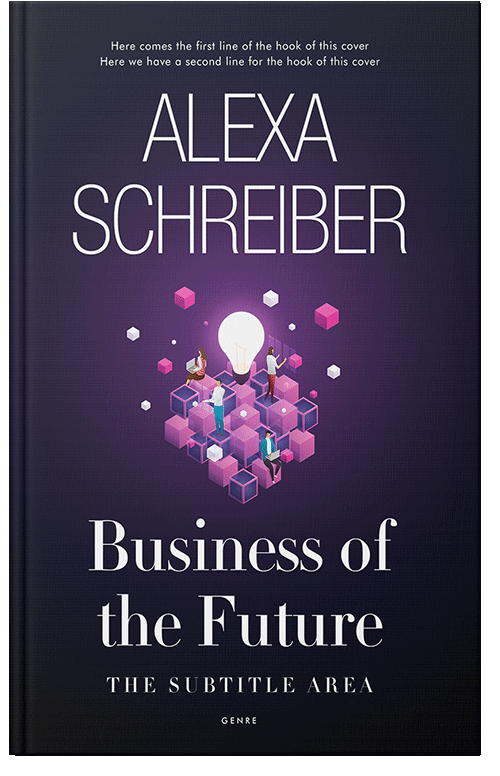 Front view of Premade Self-Improvement & Self-Help Book Cover - Ebony