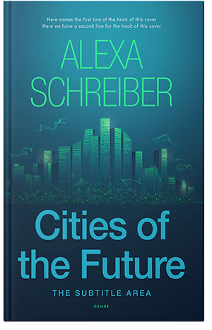 Pre Made Book Cover Deep Sea Green