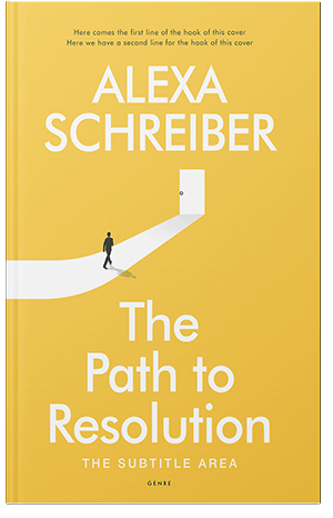 Premade Book Cover Energy Yellow