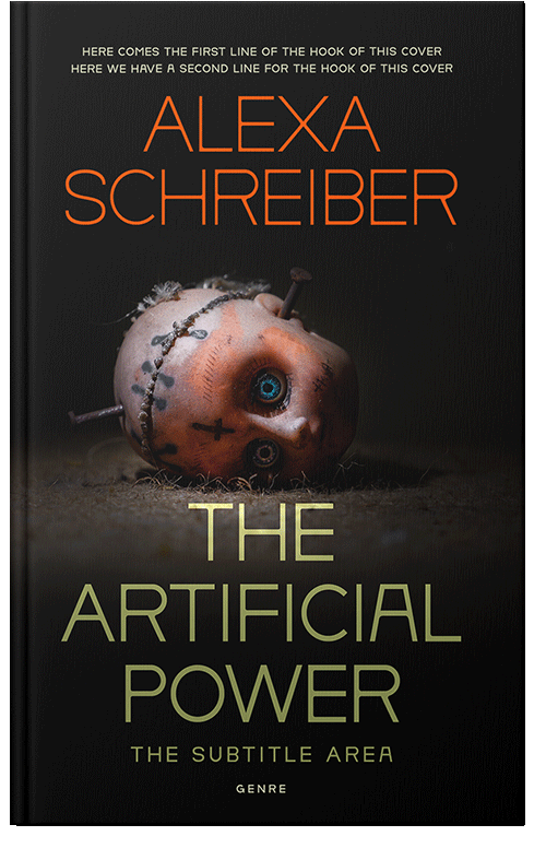 Front view of Premade Horror Book Cover - Zeus