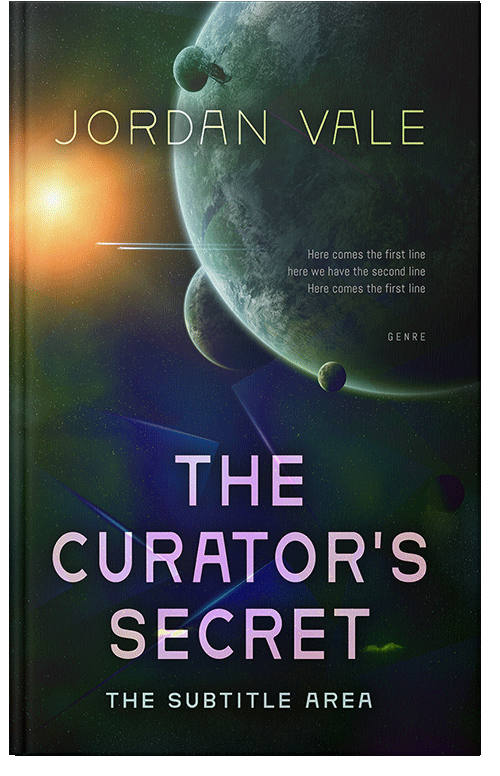 Front view of Premade Science Fiction Book Cover - Aztec