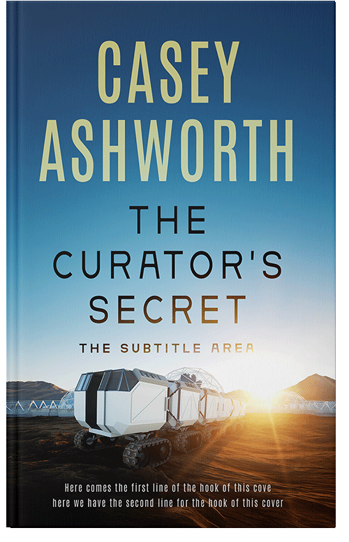 Front view of Premade Science Fiction Book Cover - Foggy Gray