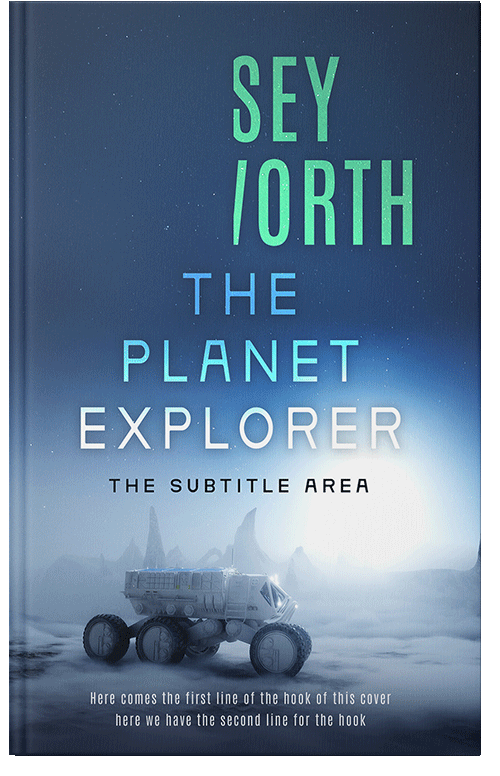 Front view of Premade Science Fiction Book Cover - Astronaut