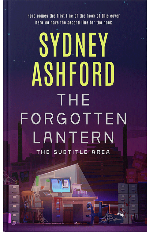 Front view of Premade Mystery & Thriller & Suspense Book Cover - Violet