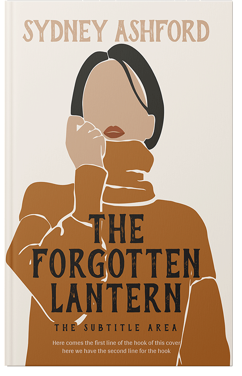 Front view of Premade Abstract Book Cover - Desert