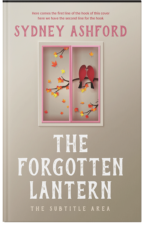 Front view of Premade Romance Book Cover - Soft Amber