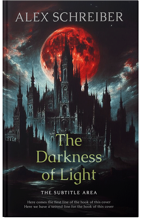 Front view of Premade Fantasy Book Cover - Woodsmoke