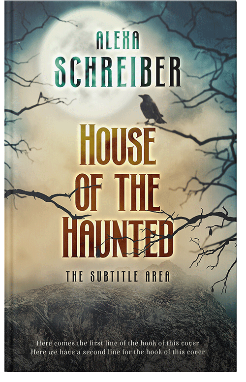 Front view of Premade Horror Book Cover - Akaroa