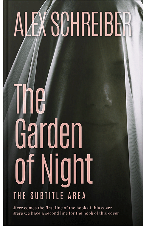 Front view of Premade Mystery & Thriller & Suspense Book Cover - Cavern Pink