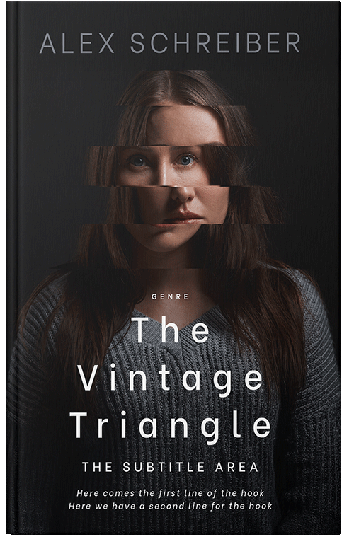 Front view of Premade Surreal Book Cover - Cod Gray