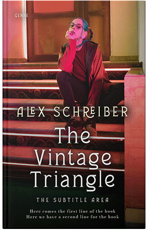 Pre Made Book Cover New York Pink