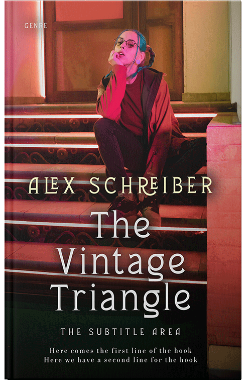 Front view of Premade Mystery & Thriller & Suspense Book Cover - New York Pink