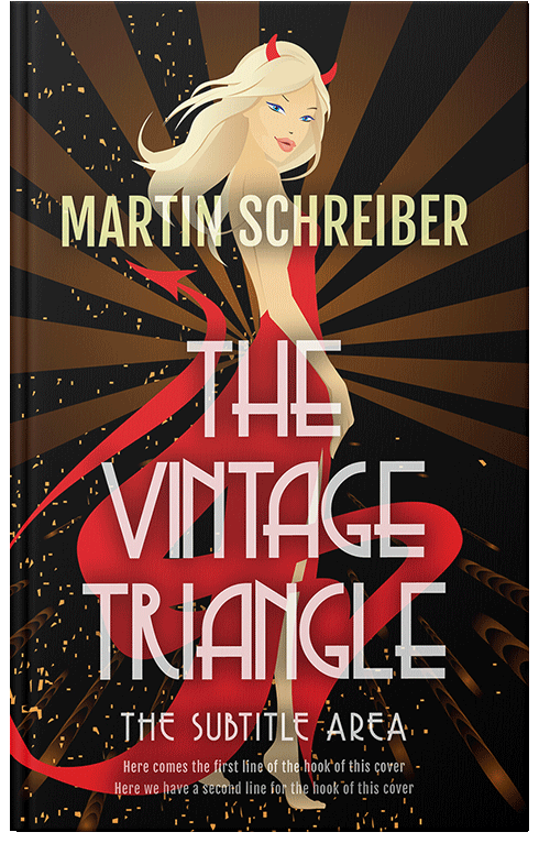 Front view of Premade Chick Lit Book Cover - Burning Sand