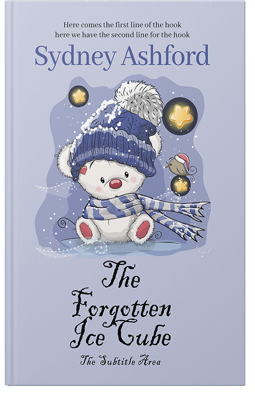 Front view of Premade Children's Book Cover - Blue Haze