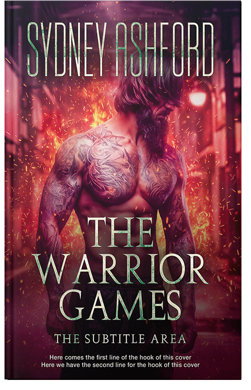 Front view of Premade Fantasy Book Cover - Heath