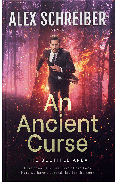 Front view of Premade Mystery & Thriller & Suspense Book Cover - Petite Orchid