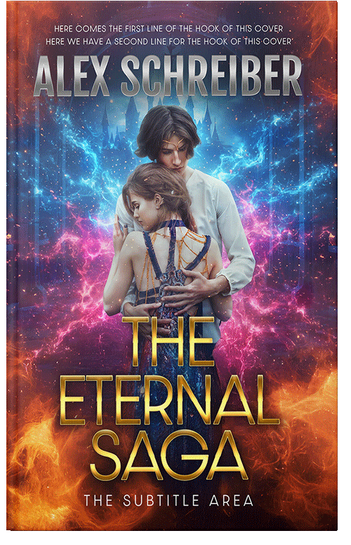 Front view of Premade Teen & Young Adult Book Cover - Blackcurrant