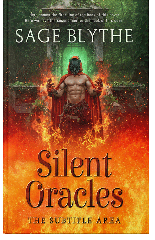 Front view of Premade Fantasy Book Cover - Black Olive