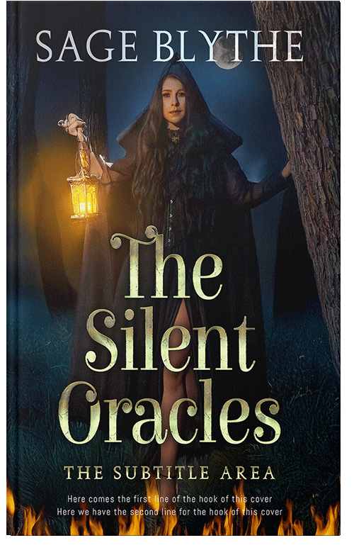 Front view of Premade Fantasy Book Cover - Woodsmoke