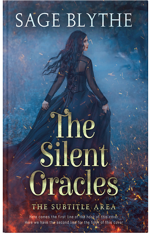 Front view of Premade Fantasy Book Cover - Ebony Clay