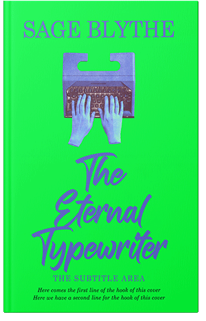 Premade Book Cover Malachite