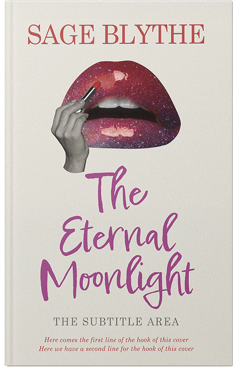 Front view of Premade Chick Lit Book Cover - Satin Linen