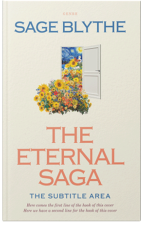 Premade Book Cover Ecru White