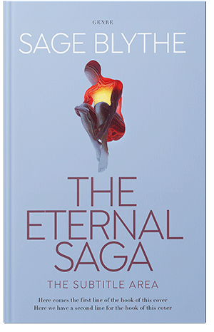 Premade Book Cover Periwinkle Gray