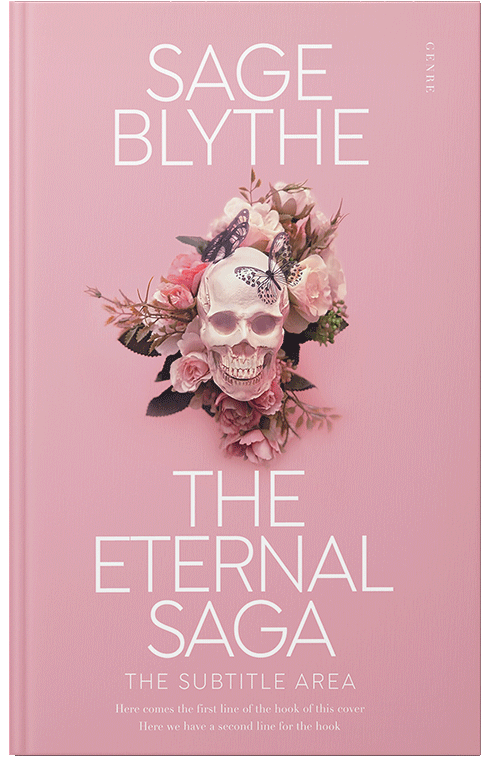 Front view of Premade Surreal Book Cover - Beauty Bush