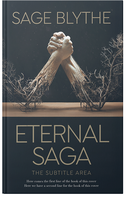 Front view of Premade Fantasy Book Cover - Ebony Clay