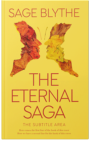 Pre Made Book Cover Energy Yellow