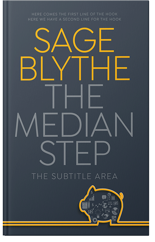 Front view of Premade Business Book Cover - Oxford Blue