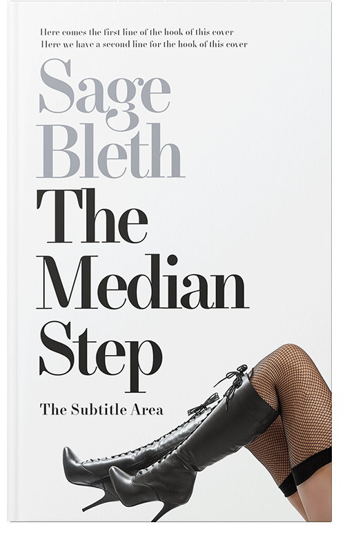 Front view of Premade Abstract Book Cover - Cloud