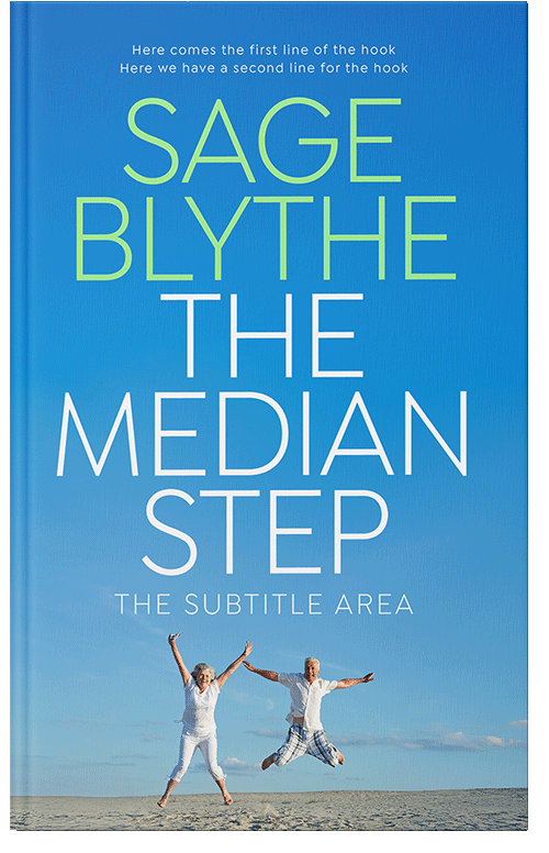 Front view of Premade Travel Book Cover - Curious Blue