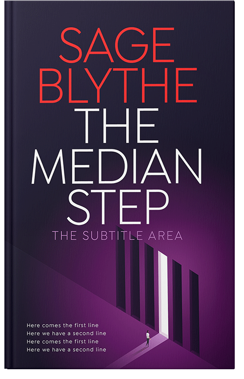 Front view of Premade Business Book Cover - Violet