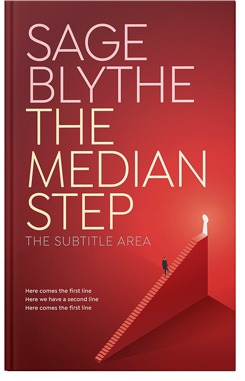 Front view of Premade Self-Improvement & Self-Help Book Cover - Old Brick