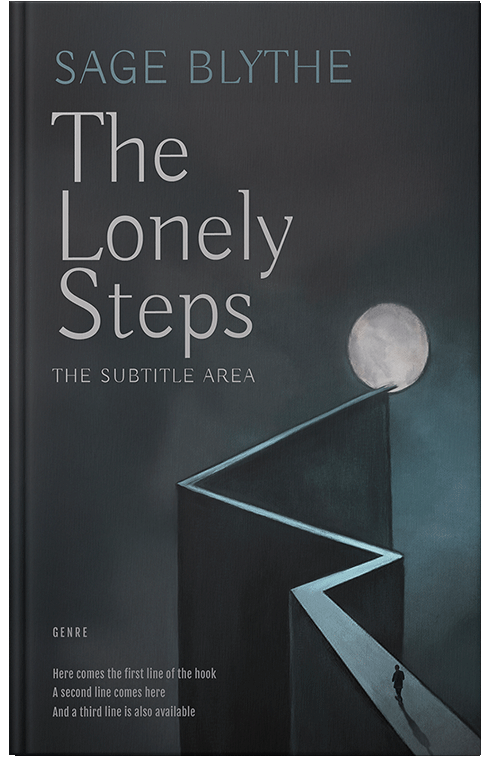 Front view of Premade Surreal Book Cover - Shark