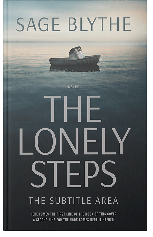 Front view of Premade Nature Book Cover - Mist Gray