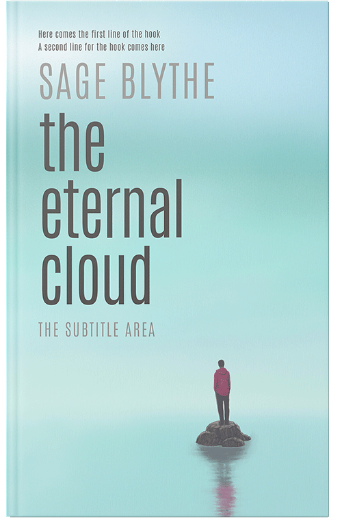 Front view of Premade Self-Improvement & Self-Help Book Cover - Jagged Ice