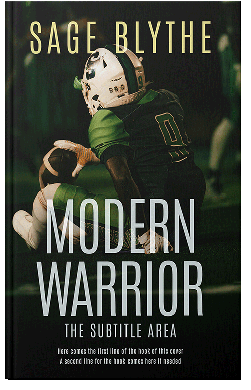 Front view of Premade Sports & Fitness Book Cover - Foggy Gray